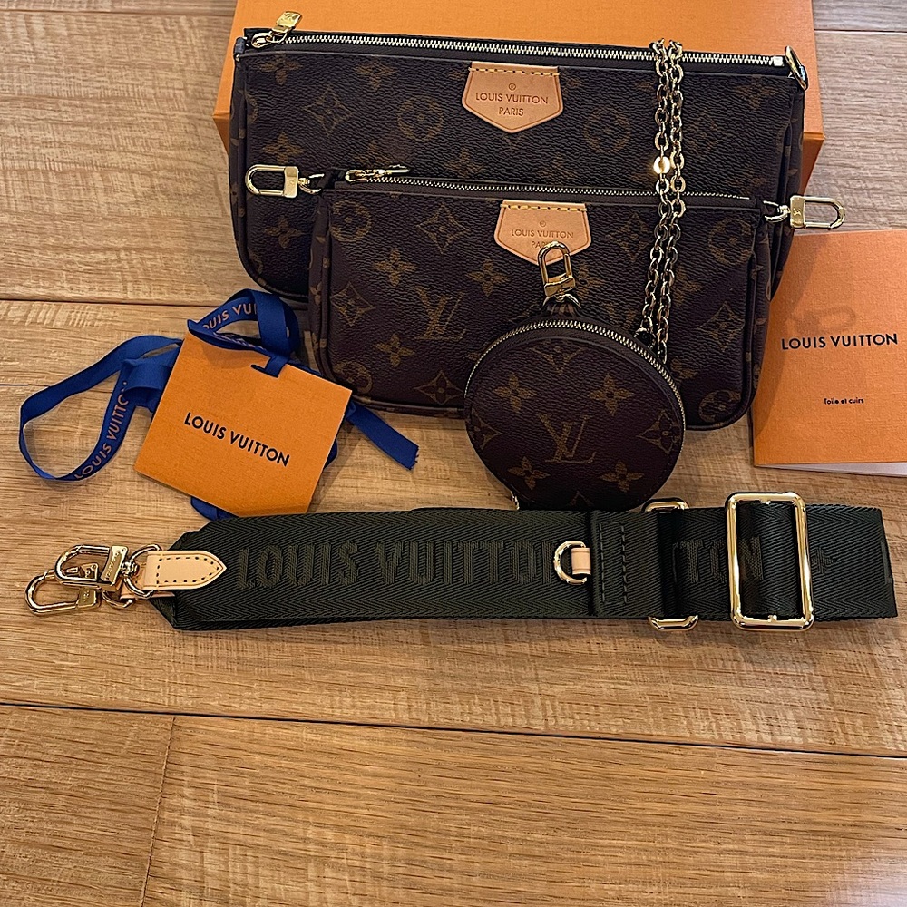 Louis Vuitton Multi Pochette OLIVE BANDOLIERE STRAP